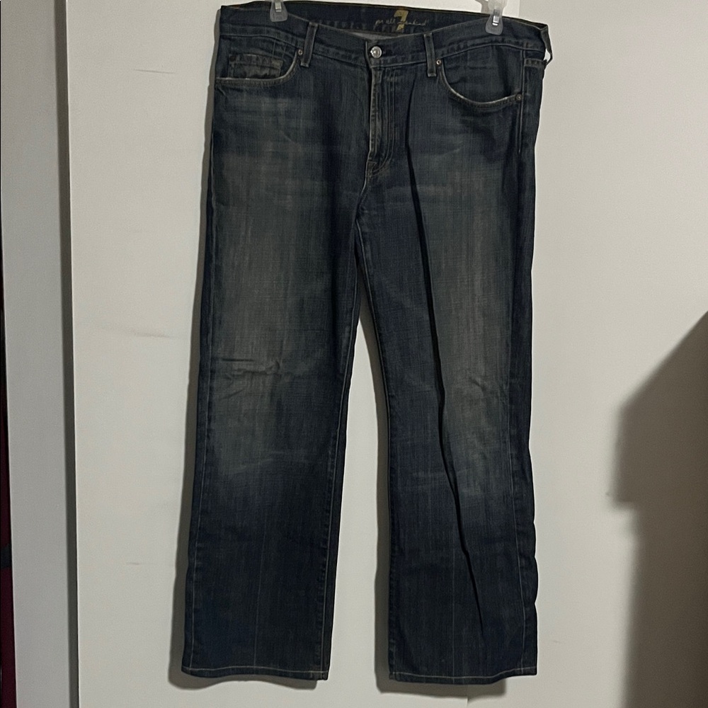 7 For All Mankind Dark Blue Relaxed Jeans